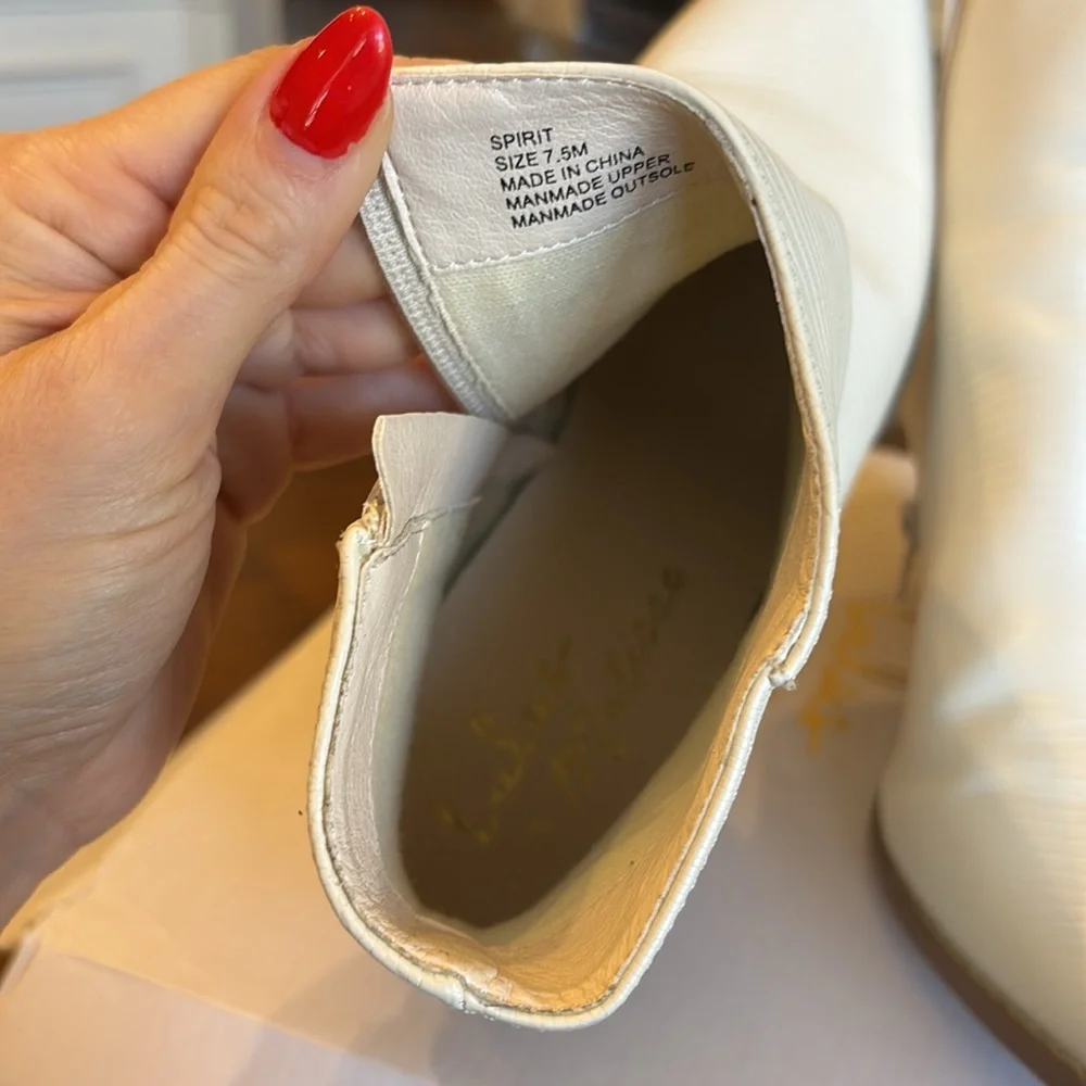 Lulu x Matisse white boots sz 7.5 - Picture 5 of 6